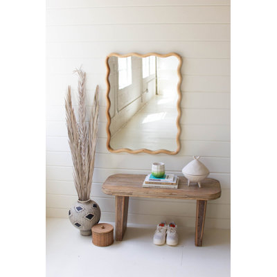  Miroir mural rectangulaire en bois