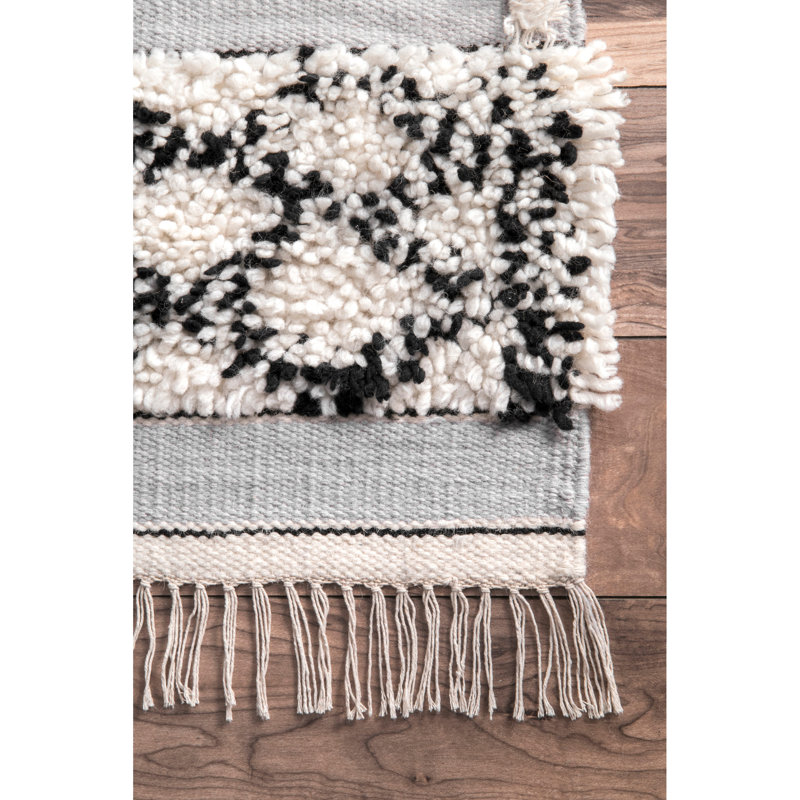 Eddington Wool Geometric Indoor Rug, Rectangle 7'6" x 9'6"