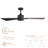 Bali Smart 5-Blade 52in Ceiling Fan 2700K-6000K CCT Selectable LED Light Kit with Remote Control and Hardware with Reversible Blades in Weathered Wood or Works With iOS or Android App-113057329-113057335