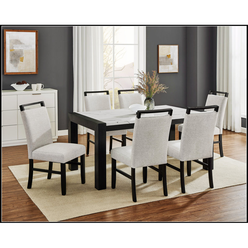 Ensemble de salle à manger 5 pièces 5 pièces, 5 pièces: table, 4 chaises 