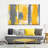 Yellow Abstract Multi Piece Canvas Print-92833564