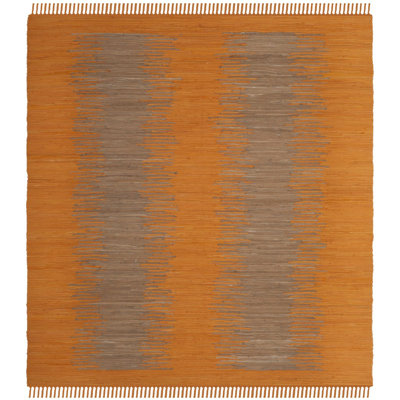 Annia Hand Woven Cotton Abstract Rug