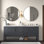Meuble-lavabo double 72 po Vicini