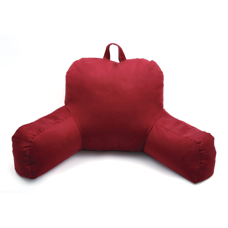 Coussin en microsuède, Rouge