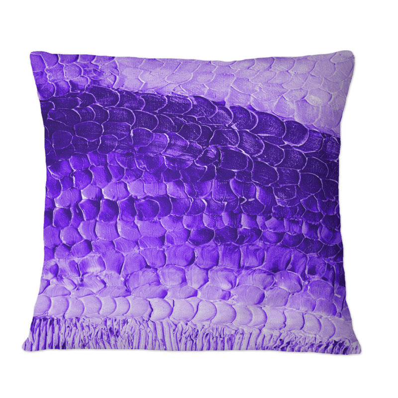Coussin décoratif ultra violet et bleu Marble Universe III - imprimé moderne, 18 po x 18 po