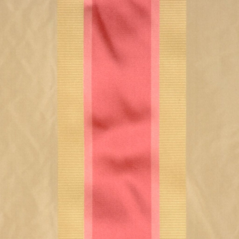 Allure Silk Fabric, Beige/Red