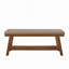 Banc rembourré en lin avec tablette de rangement - capacité de 350 lb, banc de bout de lit moderne avec siège rembourré pour chambre à coucher, vestibule ou salon