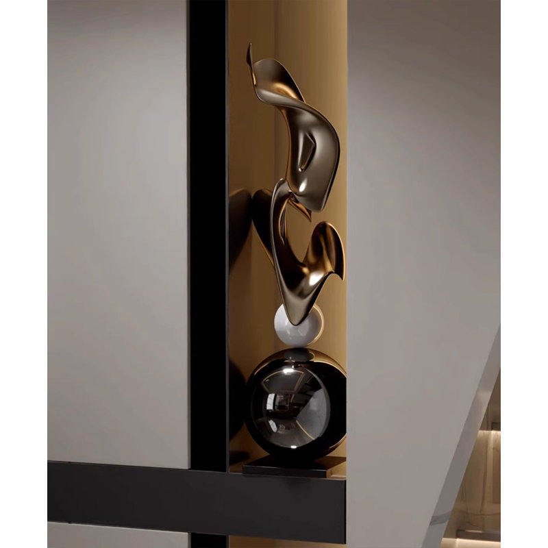 31.5" Gold Composite Decorative Objects