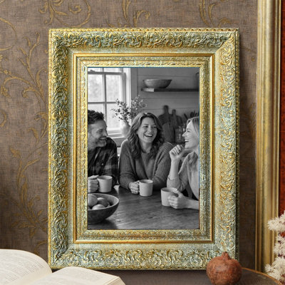 Cadre photo 3 pièces 11 "x 14" doré antique pour présentation de photo