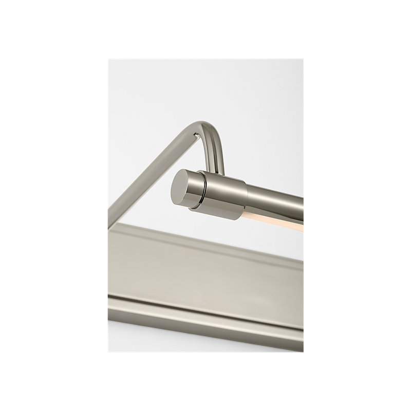 Thomas O'Brien Dimmable LED Wall Mount Picture Light, 1400 Lumens, Polished Nickel, 4" H x 18" W x 8.5" D