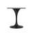 Heatherton Round Dining Table with Resin Top Kitchen Table and Black Stainless Steel Pedestal Base Seats 2-6 Person-1253852926