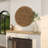 Brown Reclaimed Wood Handmade Overlapping Stick Geometric Wall Decor