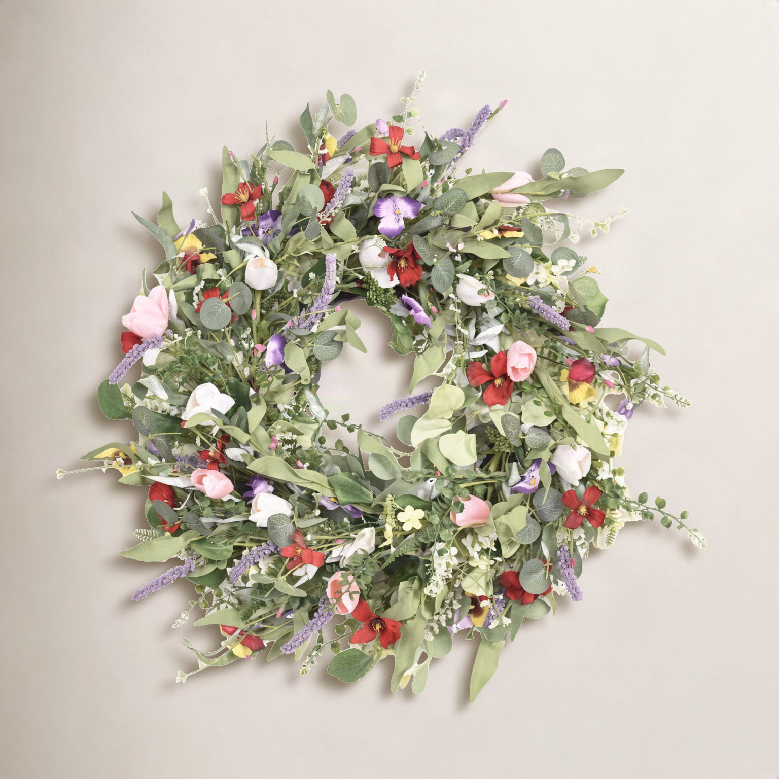 24" Handcrafted Lavender Wedding Wreath