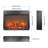 Compact Electric Fireplace Insert with Log Set, Realistic Flame & Overheat Protection-114137894