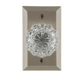 Studio Plate with Crystal Door Knob