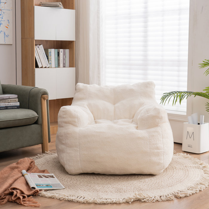 Viv + Rae Faux Fur Bean Bag Chair & Lounger & Reviews | Wayfair