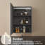 W H Wall Frameless Medicine Cabinet Mirror-121764014