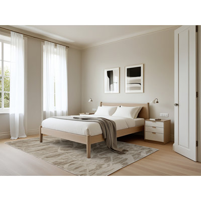 Tapis beige lavable à la machine