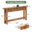 Console 79,84 po avec 3 tiroirs