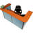 U-Shaped Synthetic Laminate Reception Desk-1377456980