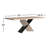 Delmer 79" Solid Oak Cross Leg Dining Table