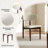 Modern 5/7 Pieces Dining Room Sets, Pre-Assembly Rectangular Dining Table Sets, Sintered Stone Tabletop Kitchen Dining Table Set With Upholstered PU Leather Chairs-504965013-504965098-504965015