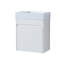 Meuble-lavabo mural simple avec plateau en résine 18,11 po Layal-281542701