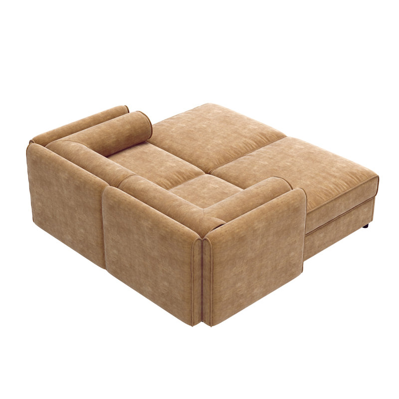 Stylish Camel  Chenille Sofa