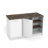 Ginger Kitchen Island, Three Open Shelves, Two Cabinets Doors With Interior Storage Option, Floorstanding Island, Kitchen Organizer And Decor-524596558