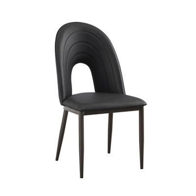 Arc Hollow Metal Chair w/ Vinyl Seat & Back,13 lbs.