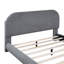 Lit plateforme tapissier pleine grandeur Teddy-165474502