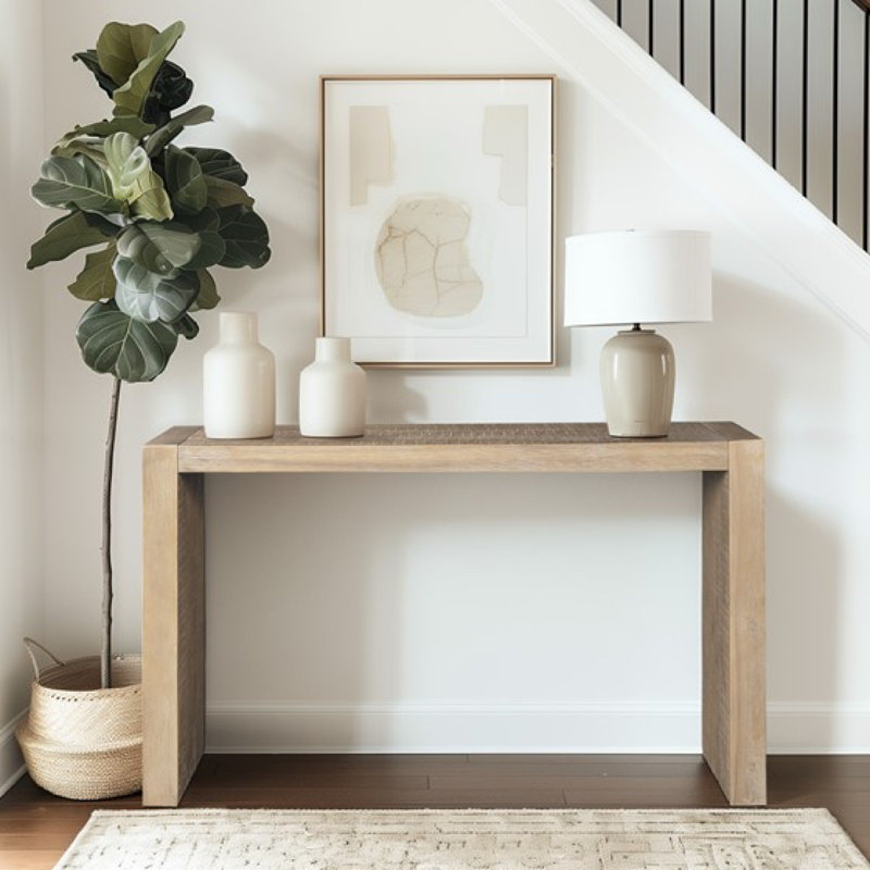 Console de 54 po, H 32 po x l 54 po x P 15 po, Gris rustique