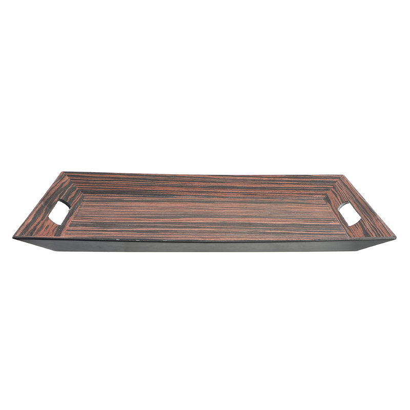 Foundry Select Braydin Melamine Tray, Brown