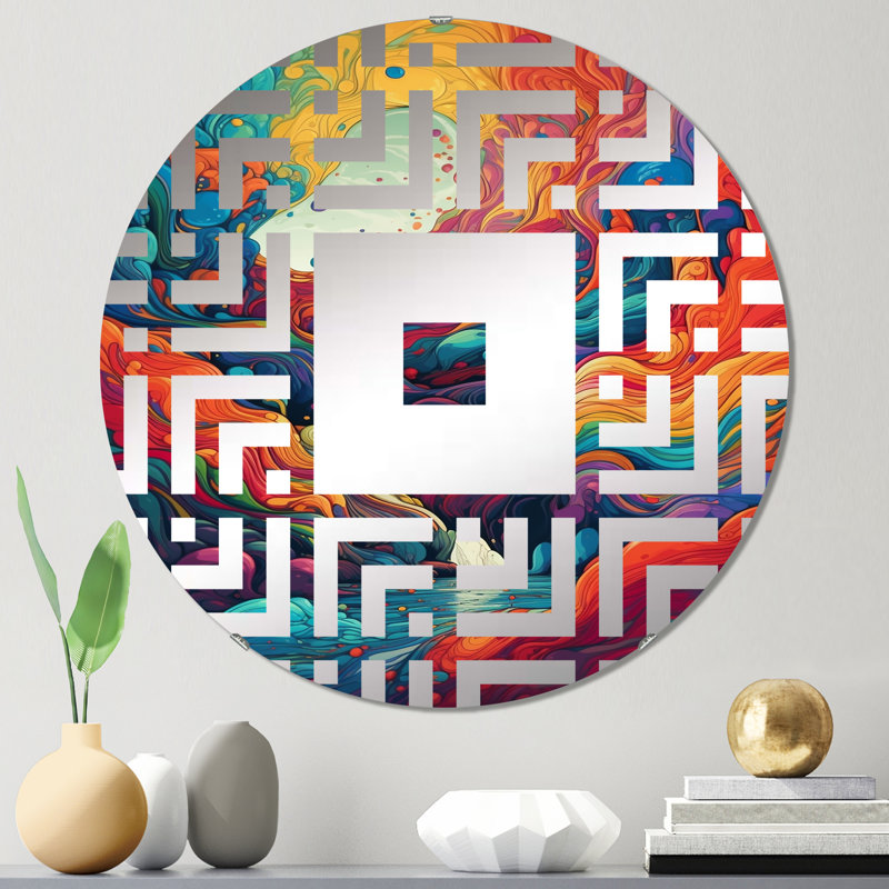 Bartlow - Miroir mural carré, 31,4 po x 31,4 po