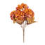 Vickerman 16.5" Artificial Yellow/Brown Hydrangea Bush 2/Bag. Recommended for indoor use.-1918388338