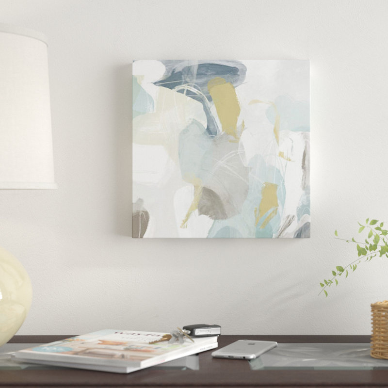 " Mint Illusion III " by June Erica Vess, 37" H x 37" W x 1.5" D, Wrapped Canvas, No Mat