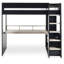 Sistine Rose Single (3') High Sleepers with Storage Included with Desk Included-640688477