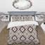 Ensemble de housse de couette Traditional Brown Tiles - Diamond-109146738