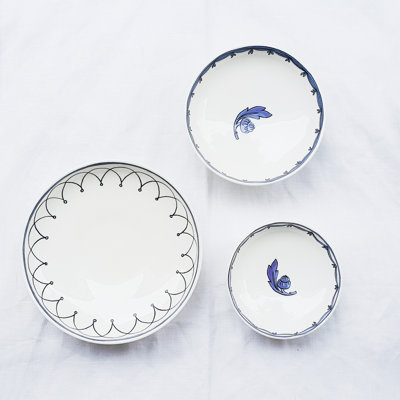 Blue Bird Bone China Appetizer Plate