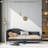 Upholstered Daybed With Headboard And Armrest-19911151-19911150