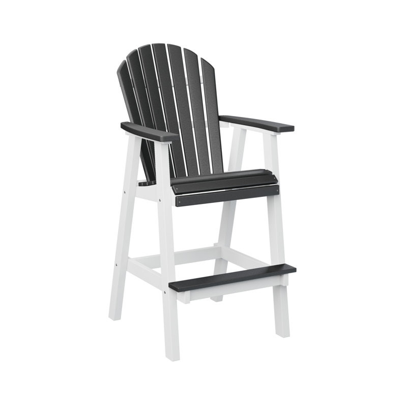 Berlin Gardens Comfo Back Bar Chair, 30", Light Gray
