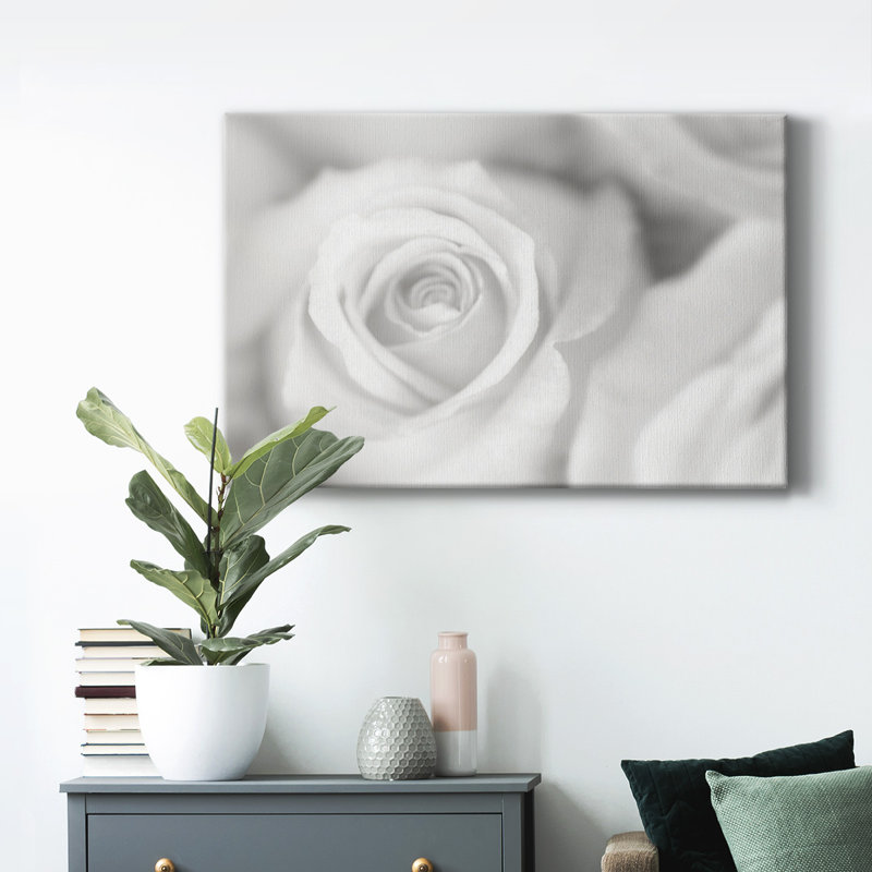Rose Études II - reproduction sur toile tendue, L 18 po x H 12 po