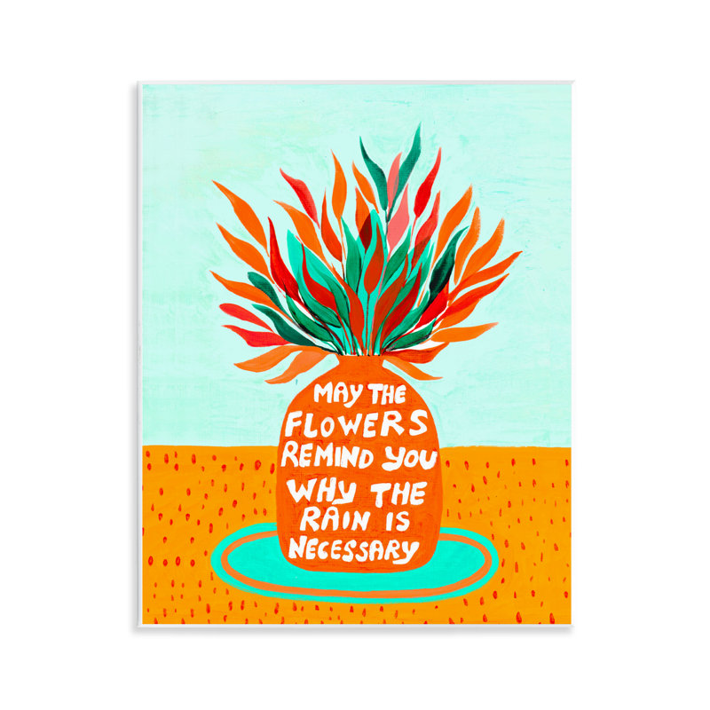 Fleurs rappelant que la pluie est une plaque murale, design par Nabeela Rumi