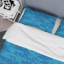 Motif à rayures bleues - Ensemble de housse de couette abstrait - Microfibre de polyester