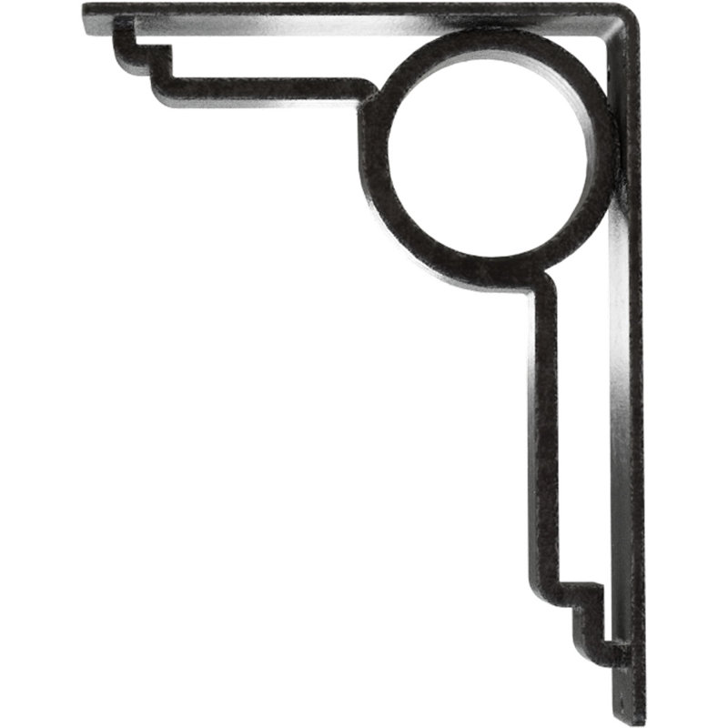 Support en fer forgé Maria, Étain antique, H 10 po x l 2 po x P 7,5 po