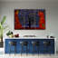 Blue Tree Of Life - 3 Piece No Frame Print on Canvas-1139741562