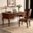 Retro Simple Brown Solid Wood Writing Desk