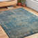 Tapis bleu / taupe Mahfuze