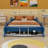 Race Car-Shaped Platform Bed With Wheels-434214986