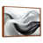 Toile avec cadre flottant brun